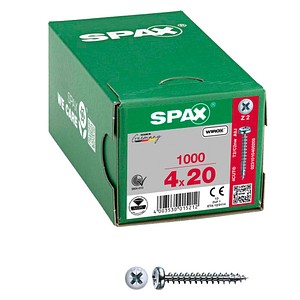 SPAX® Universalschrauben Z2 Halbrundkopf WIROX 0231010400205 4 mm x 20 mm, 1000 St. von SPAX®