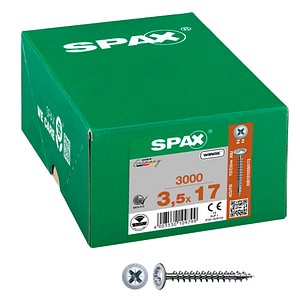 SPAX® Universalschrauben Z2 Rückwandkopf WIROX 0281010350172 3,5 mm x 17 mm, 3000 St. von SPAX®