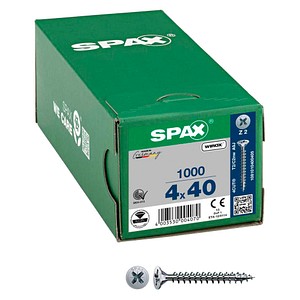 SPAX® Universalschrauben Z2 Senkkopf WIROX 1081010400405 4 mm x 40 mm, 1000 St. von SPAX®