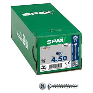 SPAX® Universalschrauben Z2 Senkkopf WIROX 1081010400505 4 mm x 50 mm, 500 St. von SPAX®