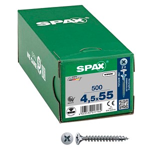 SPAX® Universalschrauben Z2 Senkkopf WIROX 0271010450555 4,5 mm x 55 mm, 500 St. von SPAX®