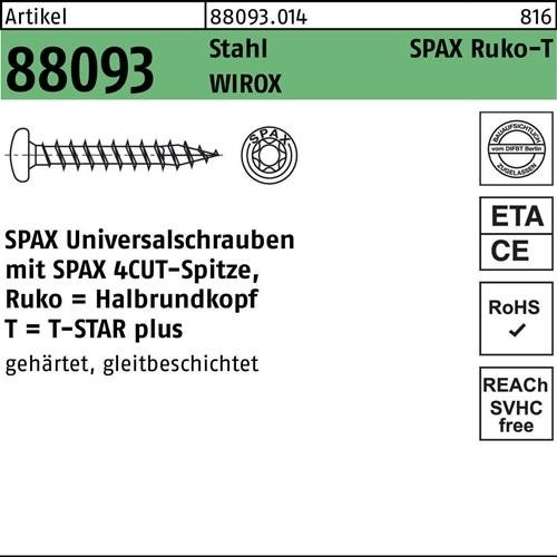 200 Stk. Spax Schraube R 88093 Ruko Spitze/T-STAR 4x45/42-T20 Sta galv.verz. 200 Stk. Spax Schraube R 88093 Ruko Spitze/T-STAR 4x45/42-T20 Sta galv.verz. von SPAX International GmbH & Co. KG