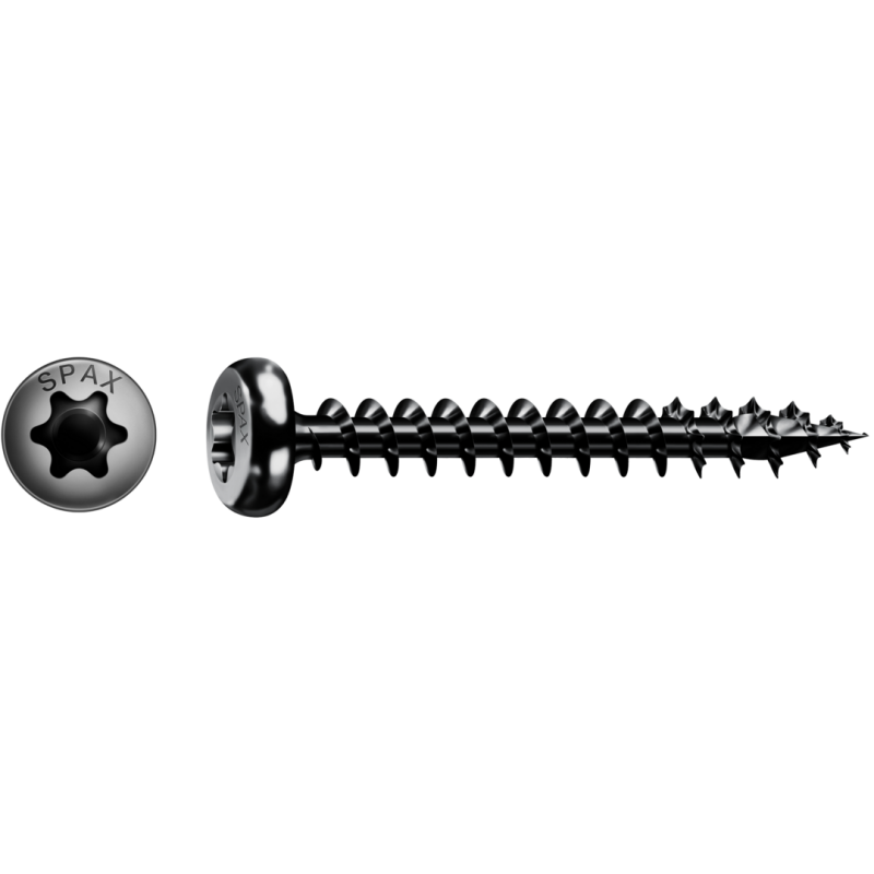 SPAX Universalschraube BLAX Vollgewinde Halbrundkopf T-STAR plus schwarz verzinkt 4 x 30 mm - 200 Stück SPAX Universalschraube BLAX Vollgewinde Halbrundkopf T-STAR plus schwarz verzinkt 4 x 30 mm - 200 Stück von SPAX International GmbH & Co. KG