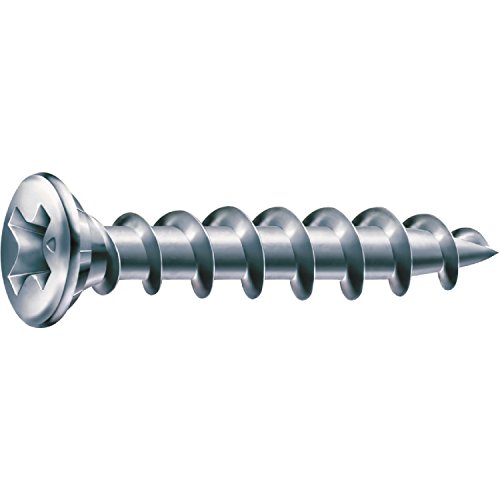 SPAX 1411010400405 FEX-KS Fensterbauschraube, 4.0 mm x 40 mm PH2, Silber (1000-er Pack) von SPAX