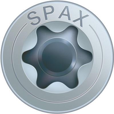 SPAX 191010601205 Senkschrauben 6 mm 120 T-Profil Stahl galvanisch verzinkt 100 St. (191010601205) von SPAX