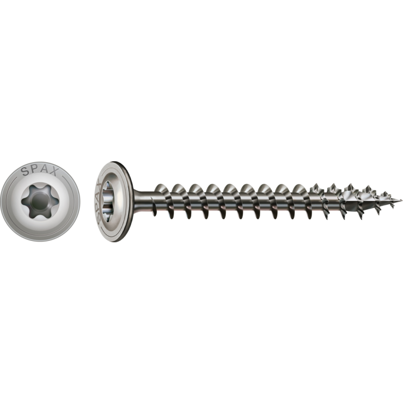 SPAX HI.FORCE Holzbauschraube Edelstahl A2 Vollgewinde Tellerkopf T-STAR plus 4CUT-Spitze 8 x 50mm - 50 Stück SPAX HI.FORCE Holzbauschraube Edelstahl A2 Vollgewinde Tellerkopf T-STAR plus 4CUT-Spitze 8 x 50mm - 50 Stück von SPAX International GmbH & Co. KG