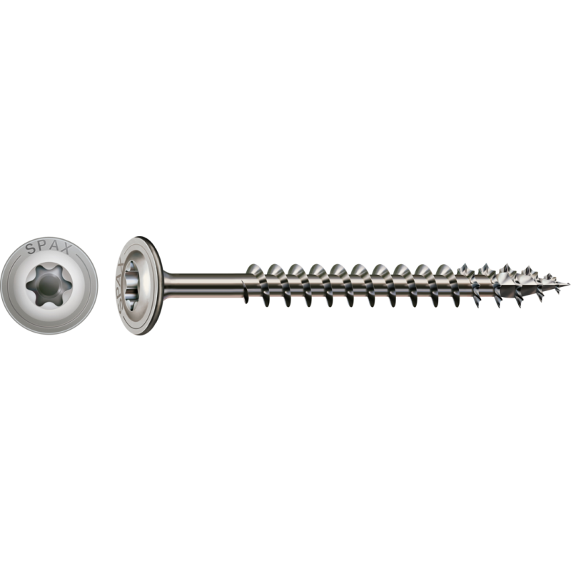 SPAX HI.FORCE Holzbauschraube Edelstahl A2 Vollgewinde Tellerkopf T-STAR plus 4CUT-Spitze 8 x 80mm - 50 Stück SPAX HI.FORCE Holzbauschraube Edelstahl A2 Vollgewinde Tellerkopf T-STAR plus 4CUT-Spitze 8 x 80mm - 50 Stück von SPAX International GmbH & Co. KG