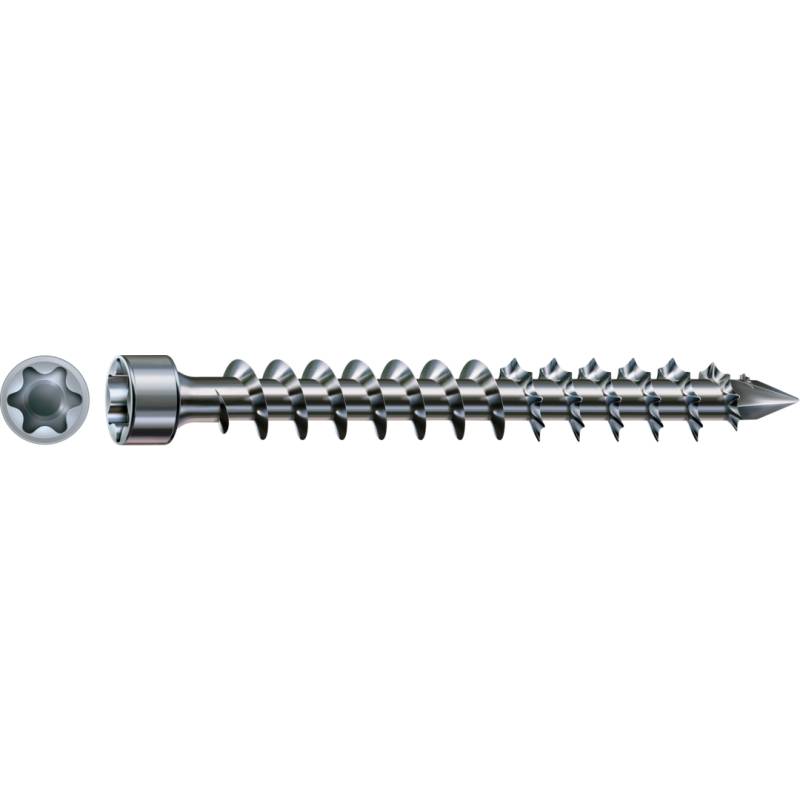 SPAX IN.FORCE Holzbauschraube WIROX Vollgewinde Zylinderkopf T-STAR plus 4CUT-Spitze 8 x 450mm - 50 Stück von SPAX International GmbH & Co. KG