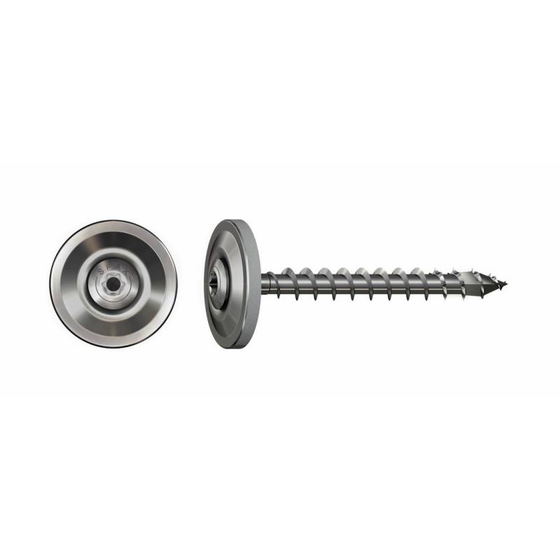 SPAX Spenglerschraube Edelstahl A2 Linsensenkkopf T-STAR plus 20mm-Dichtscheibe 4,5 x 45 mm - 80 Stück von SPAX International GmbH & Co. KG