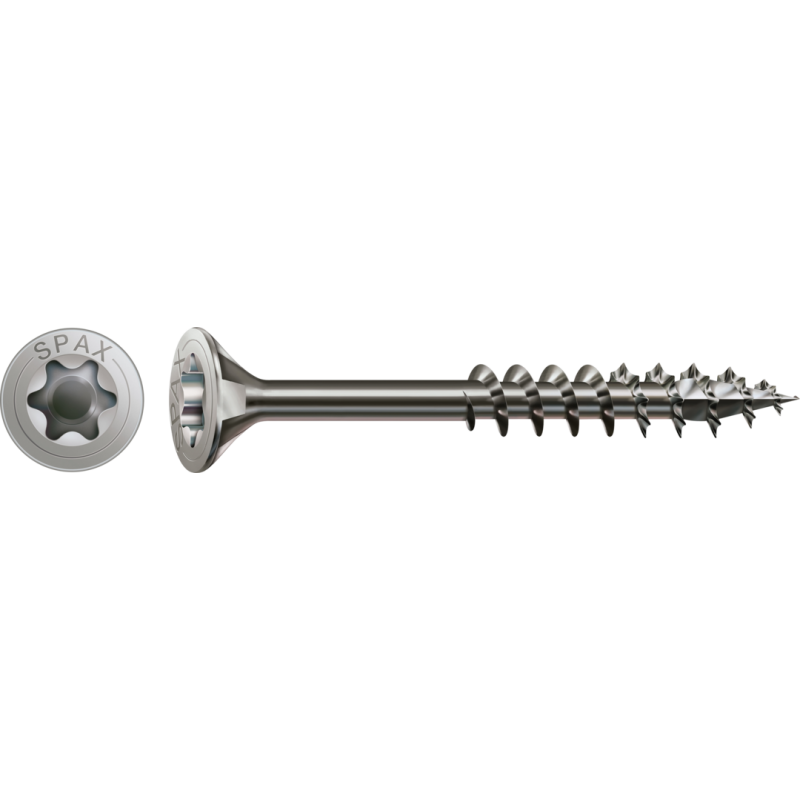 SPAX Universalschraube Edelstahl A2 Teilgewinde Senkkopf T-STAR plus 4CUT-Spitze 8 x 140mm - 50 Stück von SPAX International GmbH & Co. KG