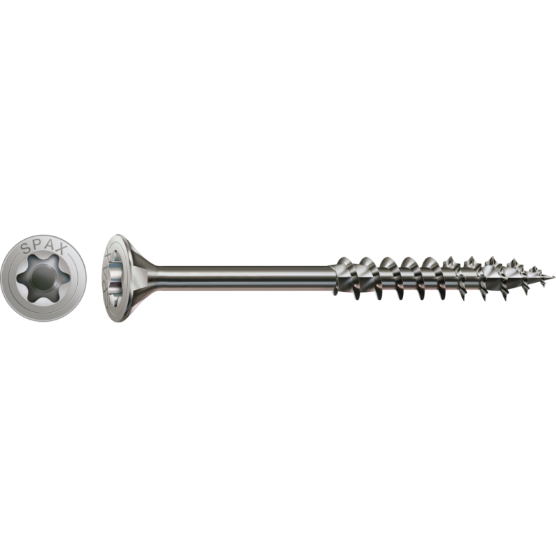 SPAX Universalschraube Edelstahl A2 Teilgewinde Senkkopf T-STAR plus 4CUT-Spitze 8 x 280mm - 50 Stück von SPAX International GmbH & Co. KG