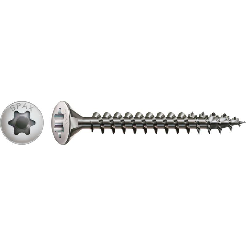 SPAX Universalschraube Edelstahl A2 Vollgewinde Linsensenkkopf T-STAR plus S-Spitze 3,5 x 30mm - 200 Stück von SPAX International GmbH & Co. KG