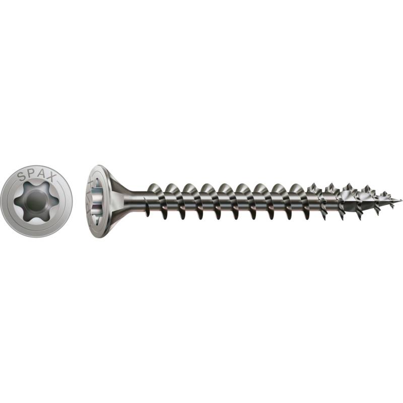 SPAX Universalschraube Edelstahl A2 Vollgewinde Senkkopf T-STAR plus CUT4-Spitze 4 x 45mm - 200 Stück von SPAX International GmbH & Co. KG