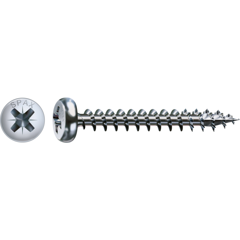SPAX Universalschraube WIROX Vollgewinde Halbrundkopf Kreuzschlitz 4CUT-Spitze 4 x 30mm - 1000 Stück SPAX Universalschraube WIROX Vollgewinde Halbrundkopf Kreuzschlitz 4CUT-Spitze 4 x 30mm - 1000 Stück von SPAX International GmbH & Co. KG