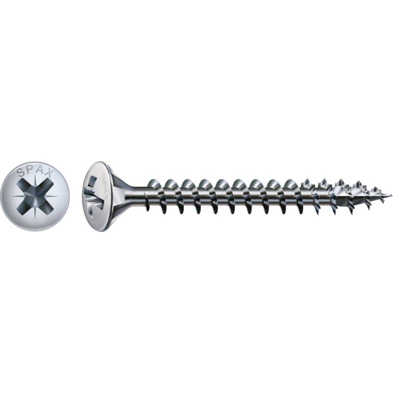 SPAX Universalschraube WIROX Vollgewinde Linsensenkkopf Kreuzschlitz 4CUT-Spitze 3,5 x 20mm - 1000 Stück von SPAX International GmbH & Co. KG