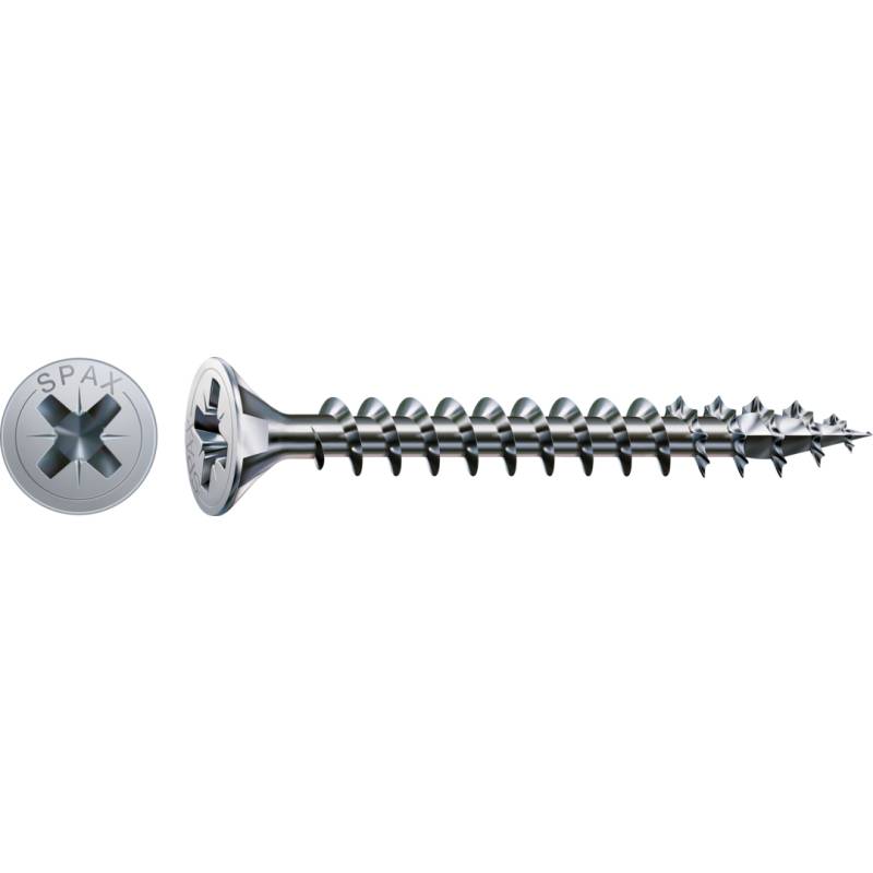 SPAX Universalschraube WIROX Vollgewinde Senkkopf Kreuzschlitz CUT4-Spitze 3,5 x 45mm - 1000 Stück von SPAX International GmbH & Co. KG
