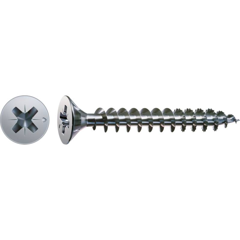 SPAX Universalschraube WIROX Vollgewinde Senkkopf Kreuzschlitz CUT4-Spitze 3 x 30mm - 1000 Stück von SPAX International GmbH & Co. KG