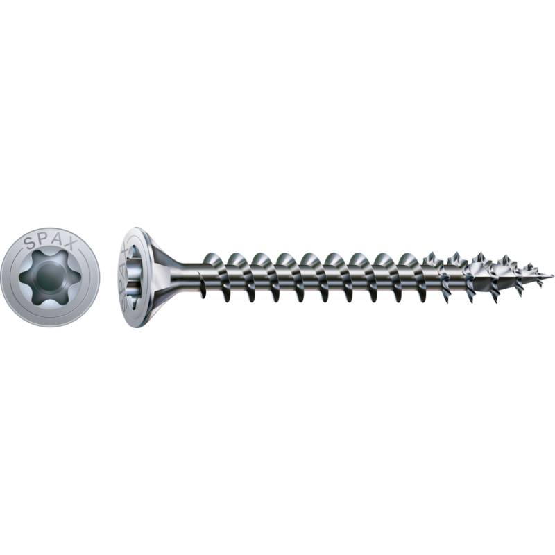 SPAX Universalschraube WIROX Vollgewinde Senkkopf T-STAR plus CUT4-Spitze 6 x 50mm - 100 Stück von SPAX International GmbH & Co. KG