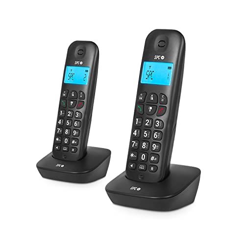 SPC Air Pro Duo Telefonos Inalambricos Negros von SPC