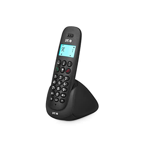 SPC Art – Schnurloses Festnetztelefon mit beleuchtetem Display, Anrufer-ID, Freisprecheinrichtung, Telefonbuch, Stumm-Modus, Gap-Kompatibilität und ECO-Modus - Schwarz SPC Art – Schnurloses Festnetztelefon mit beleuchtetem Display, Anrufer-ID, Freisprecheinrichtung, Telefonbuch, Stumm-Modus, Gap-Kompatibilität und ECO-Modus - Schwarz von SPC
