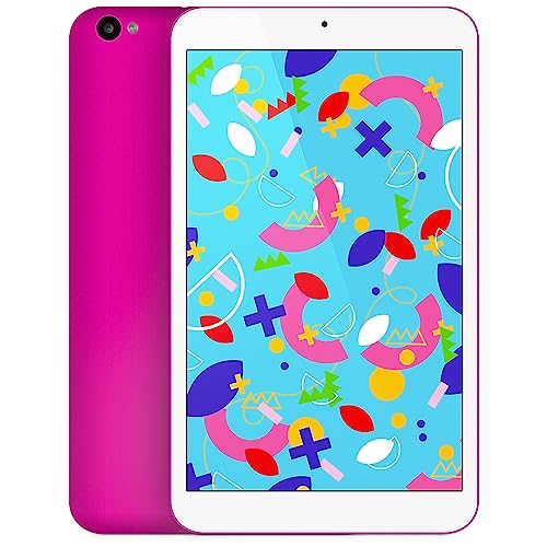 SPC Gravity 3 Mini – Tablet für Kinder mit 8" Display, Kindersicherung, 4GB RAM, 64GB erweiterbarer interner Speicher, 4.000 mAh Akku, USB-C, Android 12 – Farbe Rosa von SPC
