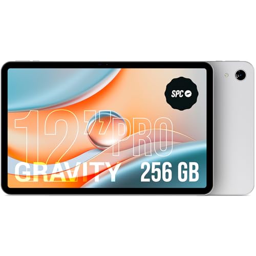 SPC Gravity Pro - 12-Zoll-Tablet mit entspiegeltem Matte View FHD-Display | 256GB erweiterbar, 6GB RAM | 4G-Verbindung, Octa-Core und Android 14 | 18W Schnellladung | Farbe Lunar Mist SPC Gravity Pro - 12-Zoll-Tablet mit entspiegeltem Matte View FHD-Display | 256GB erweiterbar, 6GB RAM | 4G-Verbindung, Octa-Core und Android 14 | 18W Schnellladung | Farbe Lunar Mist von SPC