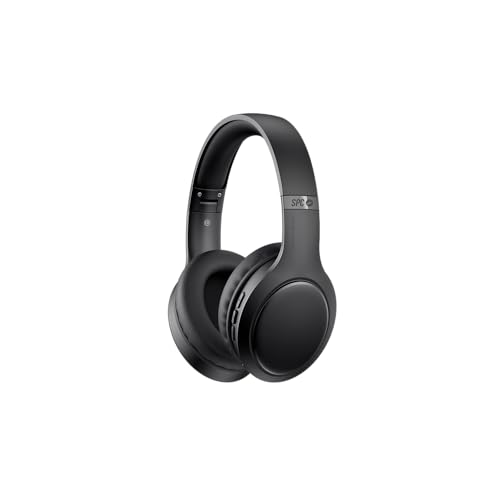SPC Heron Studio – Bluetooth kopfhörer Over-Ear mit 26 Stunden Akkulaufzeit, Zwei gleichzeitige Verbindungen, integriertes Mikrofon, Aux-In-Eingang und faltbar, Farbe Schwarz SPC Heron Studio – Bluetooth kopfhörer Over-Ear mit 26 Stunden Akkulaufzeit, Zwei gleichzeitige Verbindungen, integriertes Mikrofon, Aux-In-Eingang und faltbar, Farbe Schwarz von SPC