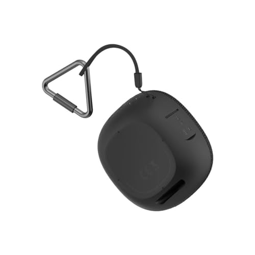 SPC Sound Go - Tragbarer Bluetooth 5.0 Lautsprecher mit Karabiner, kompakte, Lange Akkulaufzeit von 24 Stunden, 7W Leistung, wasserdicht (IPX7), True Wireless Stereo, USB-C, Textildesign von SPC