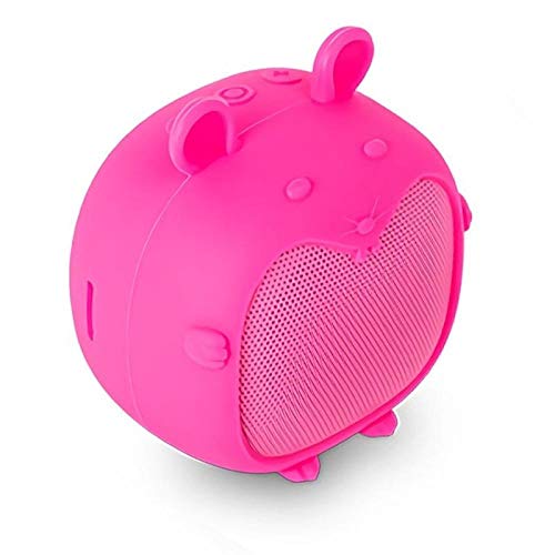 SPC Sound Pups Bluetooth-Lautsprecher für Kinder mit Mausform, 3 Stunden Wiedergabe und integriertem Mikrofon, großer Sound, 3 W, Micro SD-Slot, Rosa von SPC
