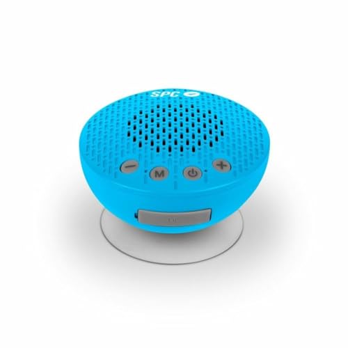 SPC Splash 2 Wireless Bluetooth 5.0 Lautsprecher für Dusche mit Saugnapf, IPX5, FM-Radio, Freisprecheinrichtung, Mikrofon, Blau SPC Splash 2 Wireless Bluetooth 5.0 Lautsprecher für Dusche mit Saugnapf, IPX5, FM-Radio, Freisprecheinrichtung, Mikrofon, Blau von SPC