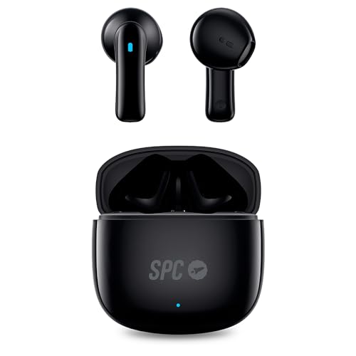 SPC Zion 2 Play – Bluetooth-Kopfhörer In-Ear mit 28h Akkulaufzeit bei mehrfacher Aufladung, ultrakompakt, Freisprecheinrichtung, Sprachassistent und sehr kleines USB-C-Ladegehäuse - Schwarz SPC Zion 2 Play – Bluetooth-Kopfhörer In-Ear mit 28h Akkulaufzeit bei mehrfacher Aufladung, ultrakompakt, Freisprecheinrichtung, Sprachassistent und sehr kleines USB-C-Ladegehäuse - Schwarz von SPC