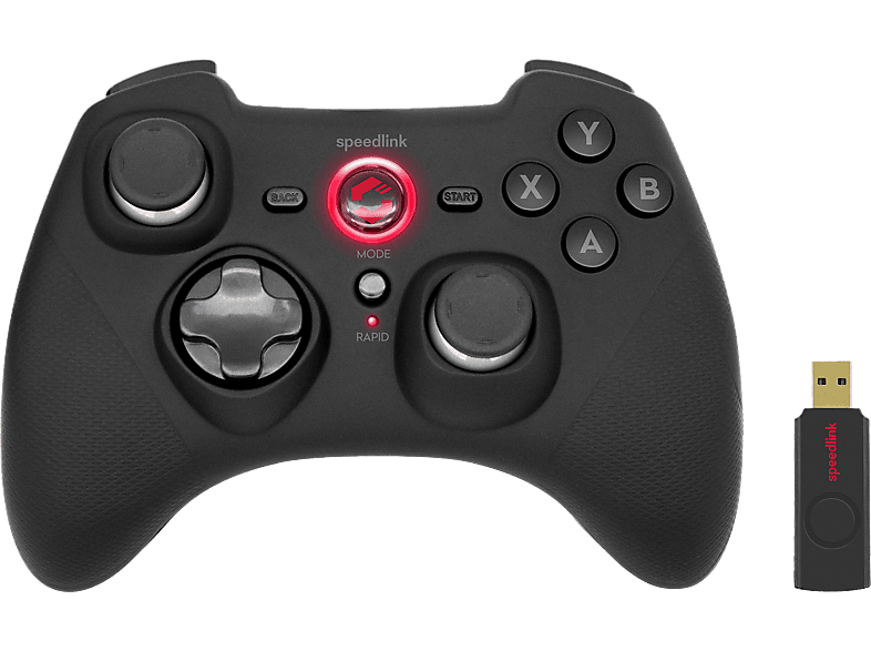 SPEEDLINK Rait Controller Schwarz für Nintendo Switch, PC, PlayStation 3, Switch OLED von SPEEDLINK