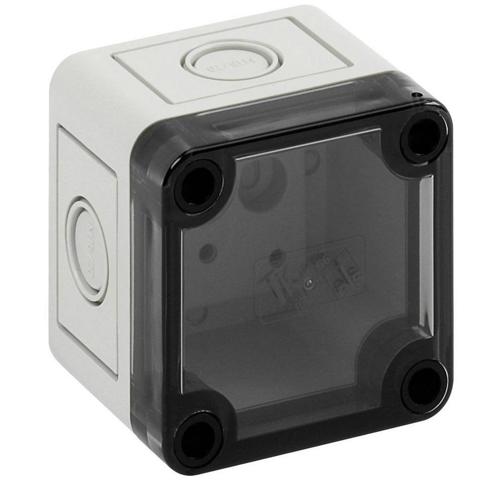 SPELSBERG Leergehäuse TK PC Montagedose, (Deckel Transparent, mit Vorprägung, halogenfrei) von SPELSBERG