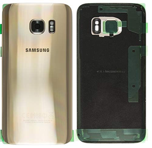 Original Akkudeckel Backcover Gold für Samsung Galaxy S7 EDGE G935F G935 Akkufachdeckel, Batterieabdeckung, Rückseite, Back-Cover/ Klebefolie von SPES