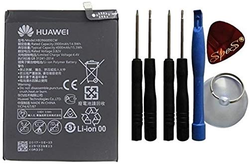 Original Huawei Ersatz Akku für Huawei Y7 (2019) Batterie 4000mAh HB396689ECW Service von SPES