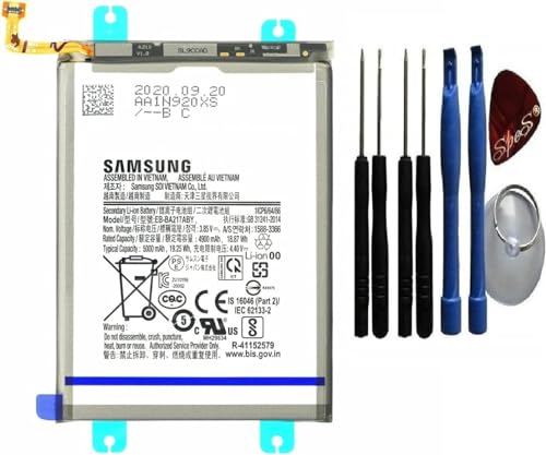 Original Samsung Akku für Samsung Galaxy A12 A125F Akku Batterie 5000mAh EB-BA217ABY mit Werkzeug für einbau von SPES