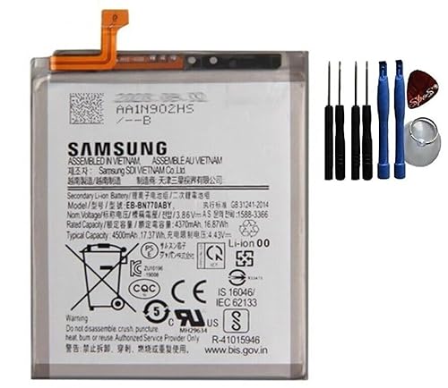 Original Samsung Ersatzakku akku für Samsung Galaxy Note 10 Lite N770F Batterie Battery EB-BN770ABY mit Werkzeug für einbau von SPES