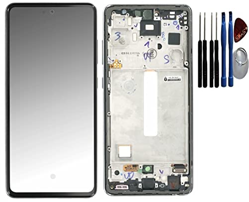 SPES Original Amoled Display Bildschirm Touchscreen Anzeige für Samsung Galaxy A52s 5G A528B 2021 Rahmen Grün von SPES