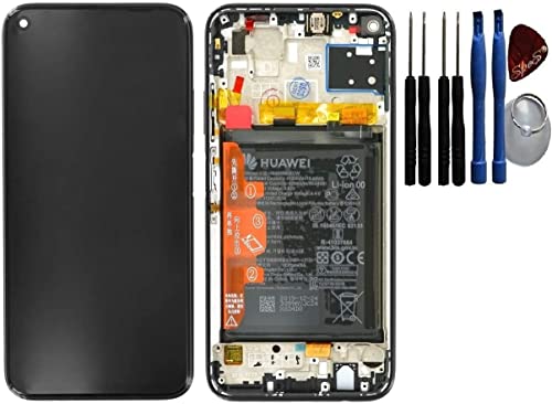 SPES Original Huawei Display LCD Bildschirm Touchscreen für Huawei P40 Lite Rahmen schwarz mit Akku von SPES
