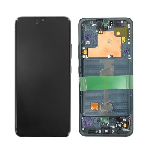 SPES Original Samsung AMOLED Display Touchscreen Bildschirm für Samsung Galaxy A90 5G A908F Rahmen in Schwarz mit Werkzeug von SPES