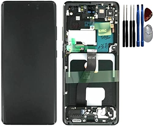 SPES Original Samsung LCD Display Touchscreen Bildschirm Anzeige für Samsung Galaxy S21 Ultra G998B Rahmen in Schwarz SPES Original Samsung LCD Display Touchscreen Bildschirm Anzeige für Samsung Galaxy S21 Ultra G998B Rahmen in Schwarz von SPES