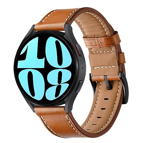SPGUARD Armband Kompatible mit Samsung Galaxy Watch 6/5/4 40mm 44mm Armband Galaxy Watch 6 40mm 44mm/Watch 5 Pro 45mm Lederarmband Ersatzarmband für Watch 6 Classic 43/47mm/4 Classic 42mm 46mm von SPGUARD