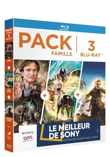 Coffret Famille - Pack 3 Blu-ray (Jumanji - Chair de Poule - Les Aventures de Tintin) von SPHE