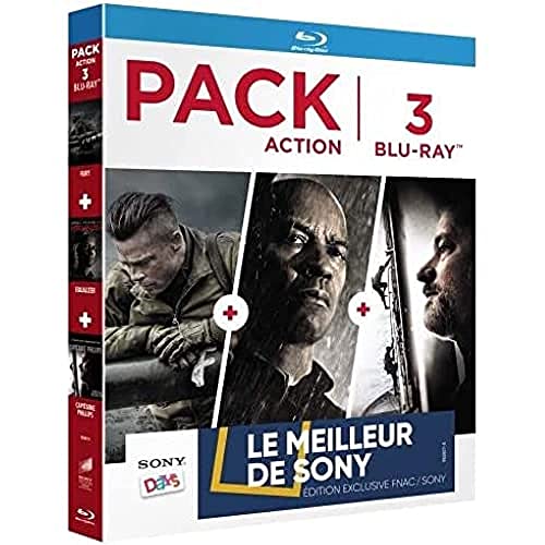 Pack 3 Blu Ray Action ( Fury, The Equalizer, Captain Phillips ) von SPHE