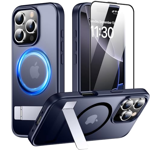 SPIDERCASE Magnetische Schutzhülle für iPhone 16 Pro Max, kompatibel mit Magsafe, 3 Standmöglichkeiten, Fallschutz in Militärqualität, mit unsichtbarem Ständer, stoßfest, dünn, für iPhone 16 Pro Max SPIDERCASE Magnetische Schutzhülle für iPhone 16 Pro Max, kompatibel mit Magsafe, 3 Standmöglichkeiten, Fallschutz in Militärqualität, mit unsichtbarem Ständer, stoßfest, dünn, für iPhone 16 Pro Max von SPIDERCASE