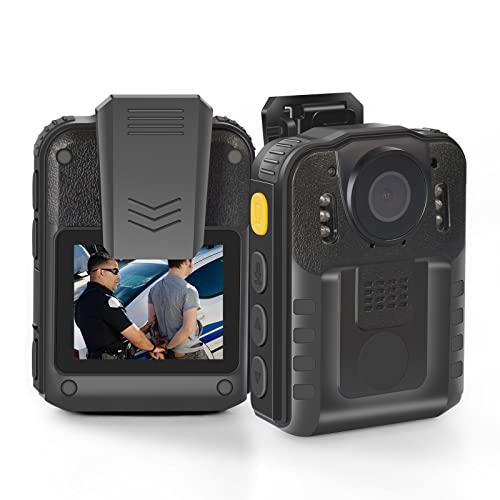 SPIKECAM Bodycam Körperkamera Mit Erweitertem Speicherdesign, 1296P Super HD Body Cam Mini mit Mikrofon und Nachtsicht, Leichte Body Camera, Bodycam-Kamera 64 GB von SPIKECAM