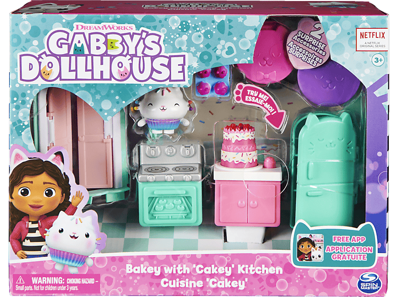 SPIN MASTER 37409 Gabby's Dollhouse Deluxe Room Cakeys Küche Spielset Mehrfarbig von SPIN MASTER