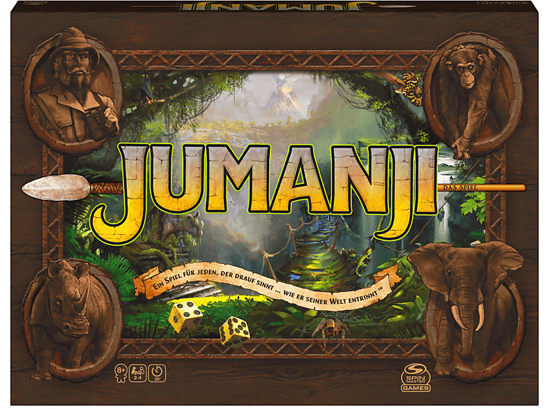 SPIN MASTER Jumanji Brettspiel Mehrfarbig SPIN MASTER Jumanji Brettspiel Mehrfarbig von SPIN MASTER