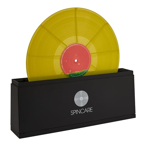 SPINCARE Schallplatten Reinigung für 18-25-30 cm Vinyl Schallplatten - Reinigungssystem mit Reinigungslösung - Mikrofasertüchern - Waschschüssel - Zubehör - Reinigt 500 LPs von SPINCARE