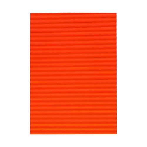 TTS Bastelwellpappe Fluorescent, 35 x 24cm, Fluoreszierend Orange, 10 Stk von SPIRIT